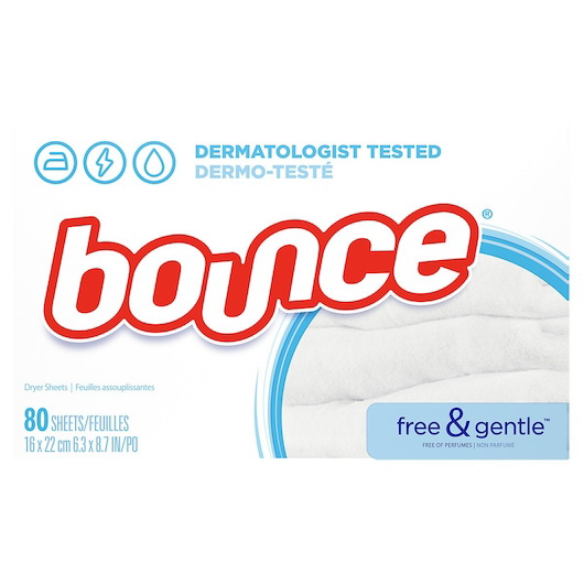 Bounce进口代理批发 Bounce Bounce 干燥纸，不含敏感成分，80 片，每箱 9 片