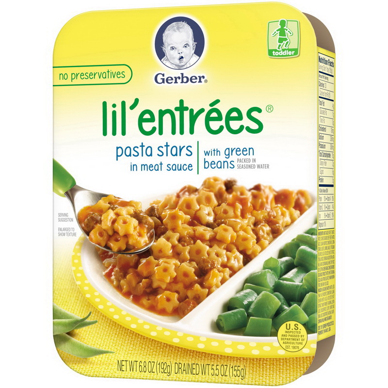 酷牌库|商品详情-Gerber进口代理批发 Gerber Lil' Entrees Little Entres Psta Mesce Grnbean