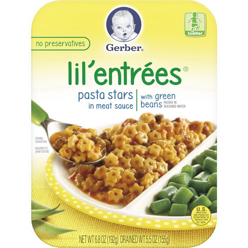 酷牌库|商品详情-Gerber进口代理批发 Gerber Lil' Entrees Little Entres Psta Mesce Grnbean