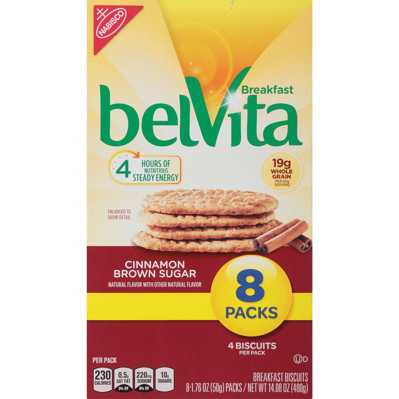 酷牌库|商品详情-Belvita进口代理批发 Belvita 肉桂红糖早餐棒，1.76 盎司，每盒 8 块，每箱 8 块