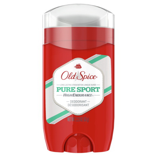 Old Spice进口代理批发 Old Spice 2.25 盎司纯运动除臭剂，2.25 盎司，每箱 4 件