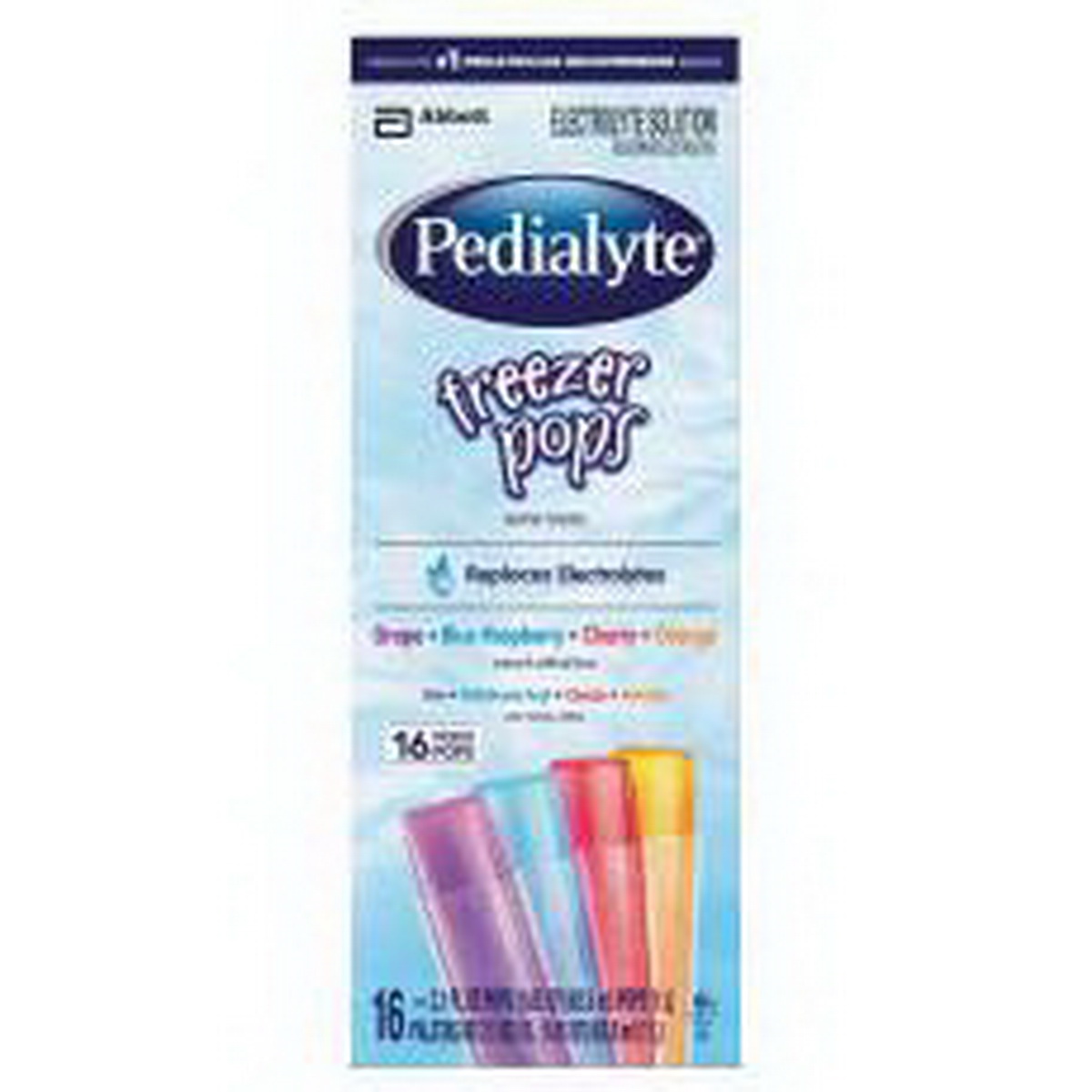 Pedialyte进口代理批发 Pedialyte 什锦冷冻汽水电解质溶液，33.6 液量盎司，每箱 4 件