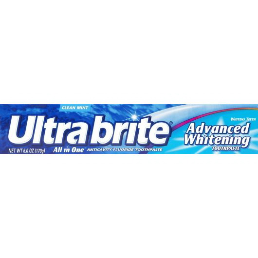 Ultra Brite进口代理批发 Ultra Brite 普通牙膏，6 盎司，每箱 4 支