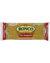 Ronco进口代理批发 Ronco 16 盎司薄意大利面 - 24 件装