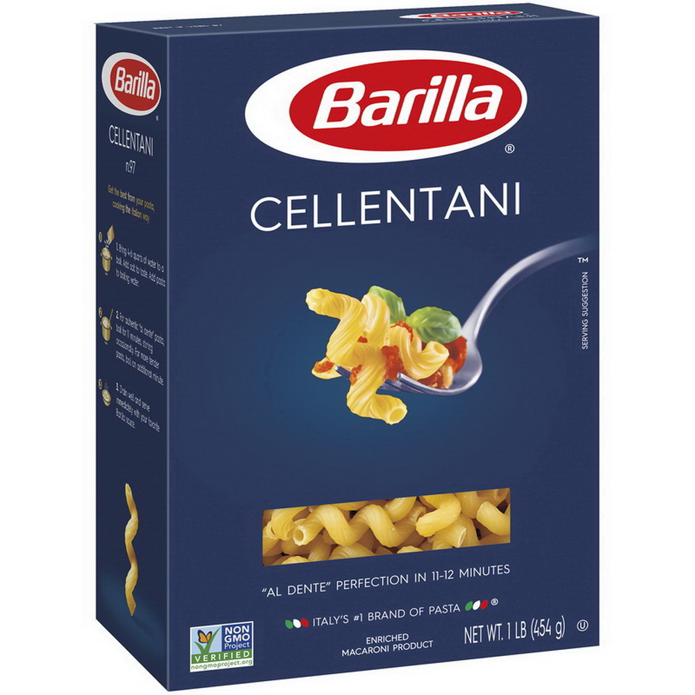 Barilla进口代理批发 Barilla Cellentani 意大利面，16 盎司，每箱 12 块