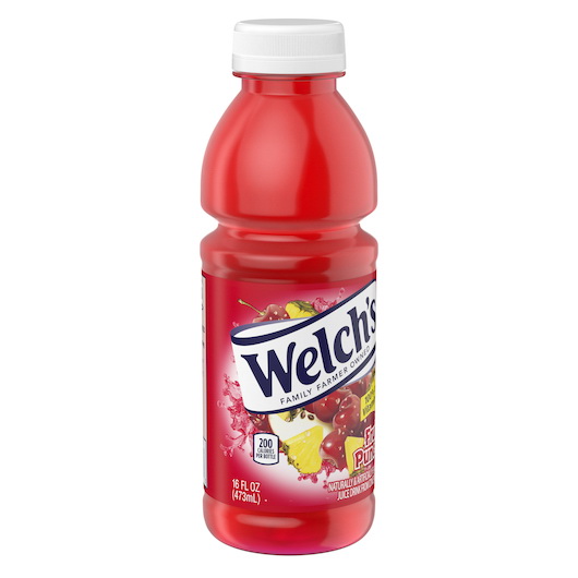 酷牌库|商品详情-Welch's进口代理批发 Welch's Fruit Punch 宠物瓶饮料，16 液量盎司，每箱 12 件