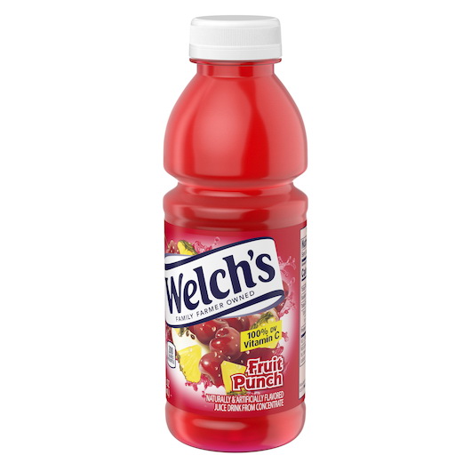 酷牌库|商品详情-Welch's进口代理批发 Welch's Fruit Punch 宠物瓶饮料，16 液量盎司，每箱 12 件