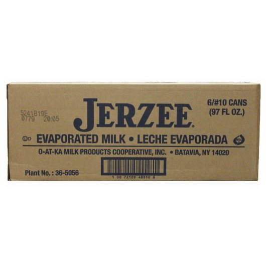 酷牌库|商品详情-Jerzee Evaporated Milk进口代理批发 Jerzee 淡奶 Jerzee 淡奶，97 液量盎司，每箱 6 块