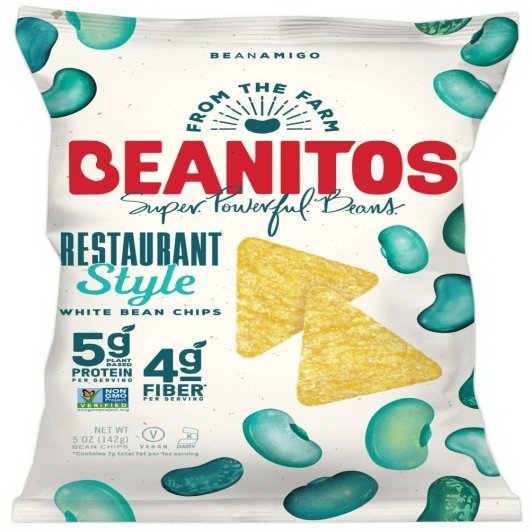 Beanitos进口代理批发 Beanitos 餐厅风格白豆加海盐，各 1 粒，每箱 6 粒