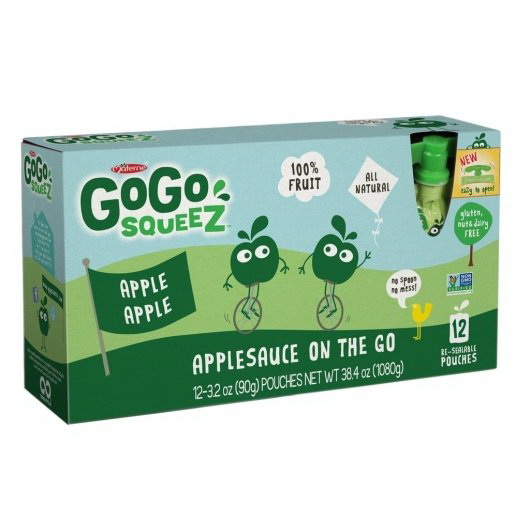 酷牌库|商品详情-Gogo Squeez进口代理批发 Gogo Squeez Apple 苹果，每个 12 个，每箱 6 个