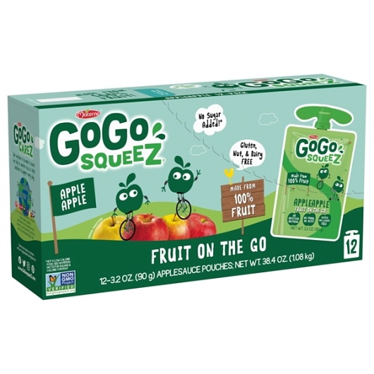 酷牌库|商品详情-Gogo Squeez进口代理批发 Gogo Squeez Apple 苹果，每个 12 个，每箱 6 个