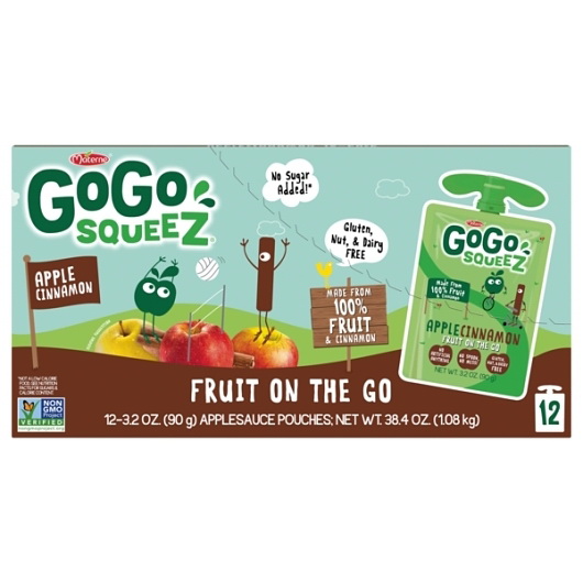 Materne GoGo Squeez Organic Apple Cinnamon Fruit on the Go