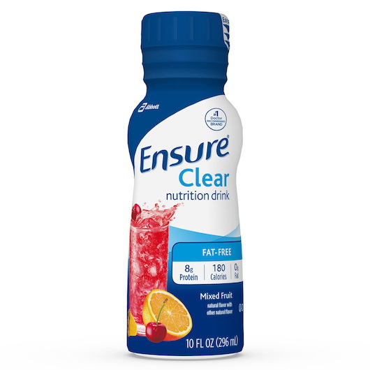 Ensure进口代理批发 Ensure Shake Clear 混合水果，10 液量盎司，每箱 3 个