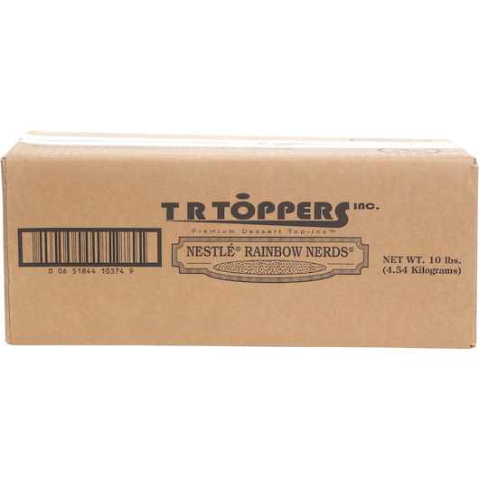 酷牌库|商品详情-T.R. Toppers进口代理批发 TR Toppers Nestle Rainbow Nerds，5 磅，每箱 2 颗