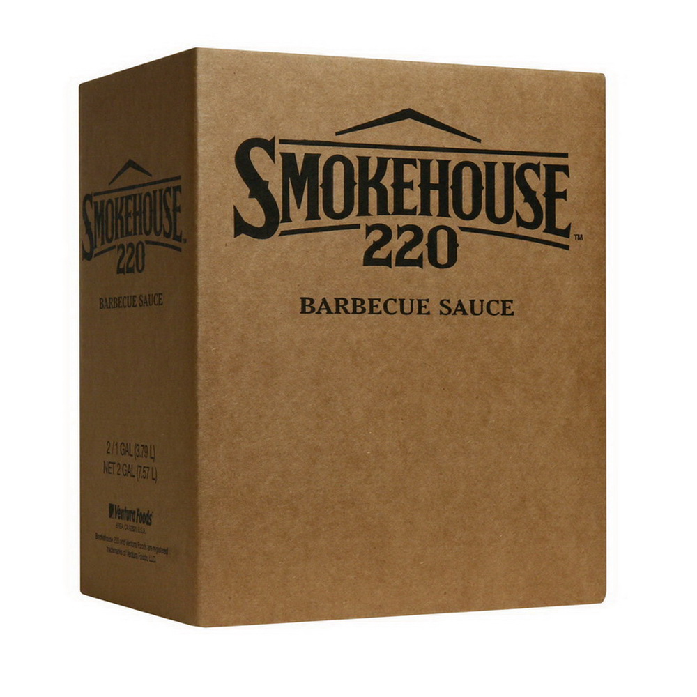 Smokehouse进口代理批发 酱汁工艺烧烤酱蜂蜜波本威士忌，1 加仑，每箱 2 个