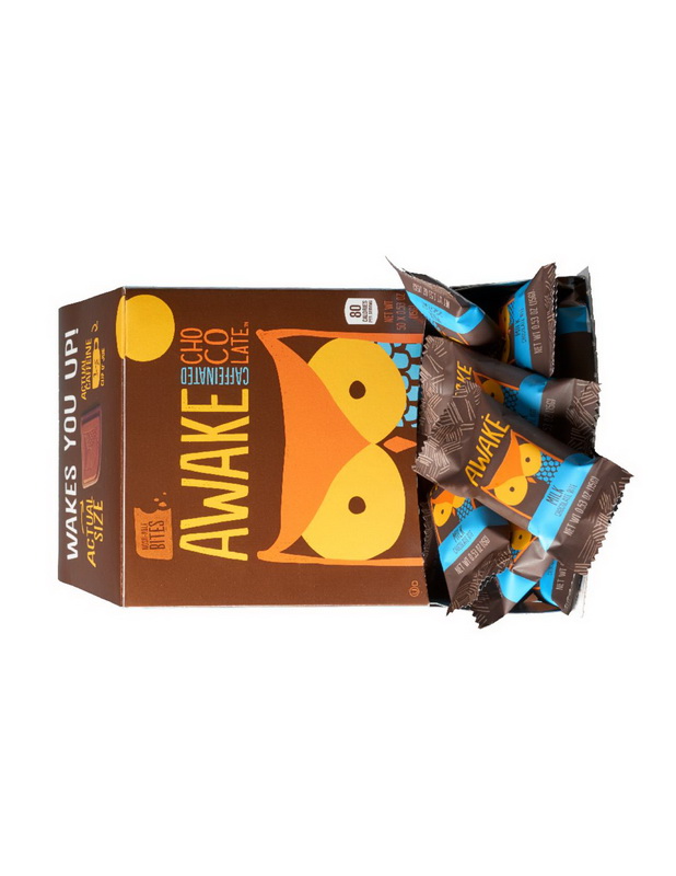 Awake Chocolate进口代理批发 Awake Chocolate Changemaker Chocolate Bites 牛奶巧克力，0.53 盎司，每盒 50 颗，每箱 6 颗