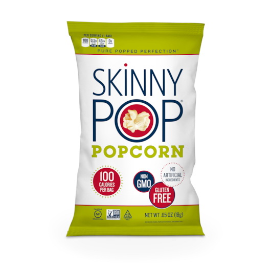 酷牌库|商品详情-Skinnypop Popcorn进口代理批发 Skinnypop 爆米花 100 卡路里原味袋装，0.65 盎司，每箱 30 颗