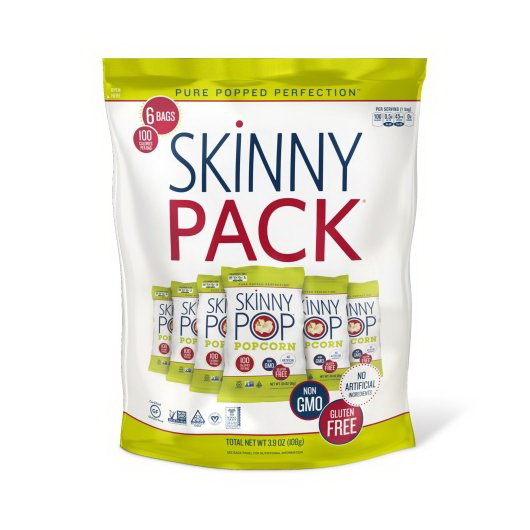 Skinnypop Popcorn进口代理批发 Skinnypop Popcorn 爆米花瘦装，3.9 盎司，每箱 10 粒