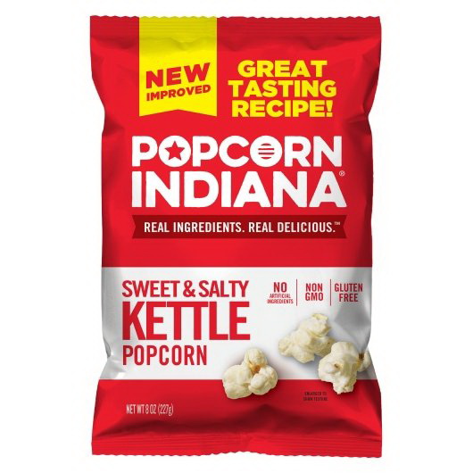 Price/Case)Popcorn Indiana Crispy And Savory Sea Salt, 2.1 Ounce, 6 per  case 