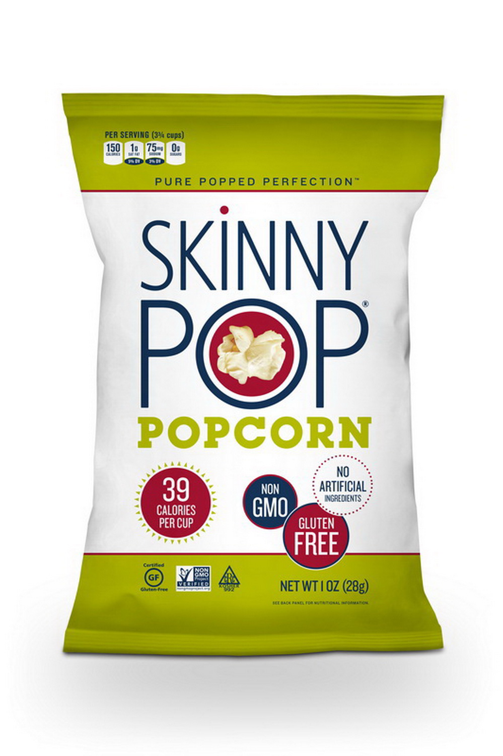 Skinnypop Popcorn进口代理批发 Skinnypop Popcorn 原味爆米花，1 盎司，每箱 12 颗