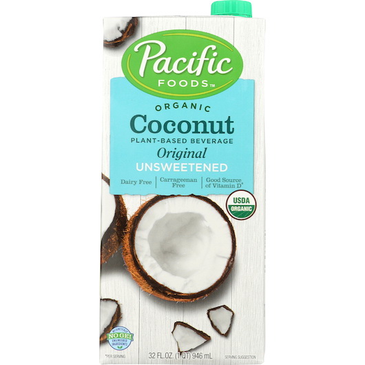 Pacific Foods进口代理批发 Pacific Foods 有机原味无糖椰奶，32 液量盎司，每箱 12 颗