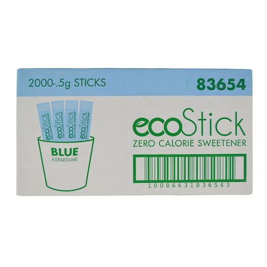 酷牌库|商品详情-Ecostick进口代理批发 Ecostick 蓝色糖替代品，0.5 克，每箱 2000 个