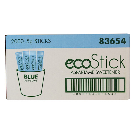 酷牌库|商品详情-Ecostick进口代理批发 Ecostick 蓝色糖替代品，0.5 克，每箱 2000 个