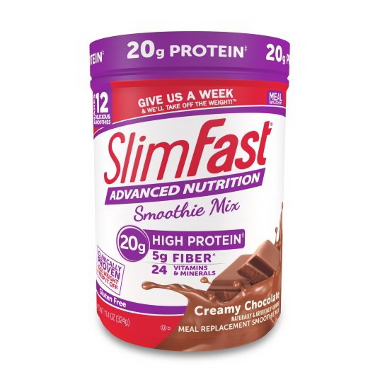 Slimfast进口代理批发 Slimfast Advanced Nutrition 奶油牛奶巧克力冰沙混合物，11.4 盎司，每箱 2 件