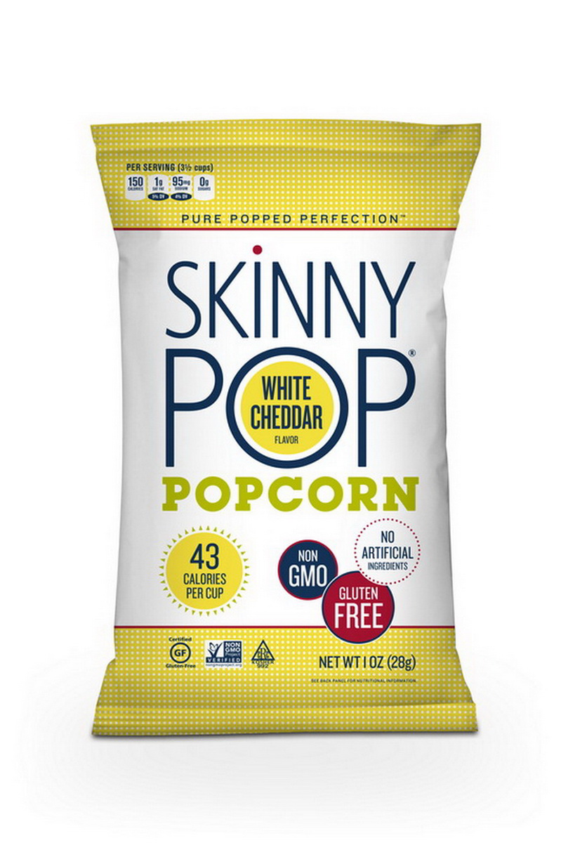 Skinnypop Popcorn进口代理批发 Skinnypop 爆米花 切达爆米花，1 盎司，每箱 6 粒