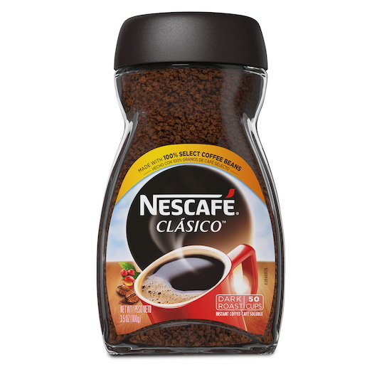 Nescafe Clasico进口代理批发 Nescafe Clasico 速溶咖啡 Dawn 罐装，3.53 盎司，每箱 6 件