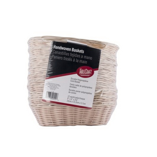 TableCraft Products C1174W Basket Oval Natural 9" x 6" x 2.25" Pack of 12 