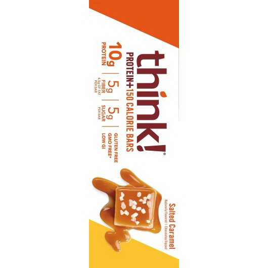 酷牌库|商品详情-Thinkthin进口代理批发 Thinkthin Bar 咸焦糖瘦肉，1.41 盎司，每箱 12 块