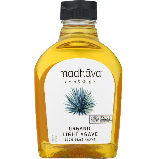 Madhava Honey进口代理批发 Madhava 有机金光龙舌兰花蜜，23.5 盎司，每箱 6 颗