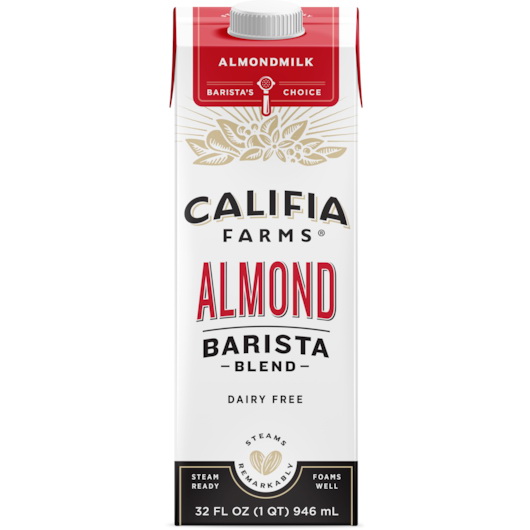 Califia Farms进口代理批发 Califia Farms Barista Blend 原味杏仁奶（附加制造商编号 420164），32 液量盎司，每箱 6 件