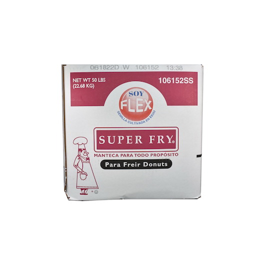 Super Fry进口代理批发 Super Fry Soy Flex 通用甜甜圈油炸起酥油，50 磅，每箱 1 个