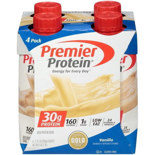 酷牌库|商品详情-Premier Protein进口代理批发 Premier Protein 3X4 蛋白奶昔香草味，11 液量盎司，每箱 3 粒