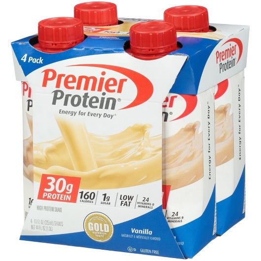 酷牌库|商品详情-Premier Protein进口代理批发 Premier Protein 3X4 蛋白奶昔香草味，11 液量盎司，每箱 3 粒