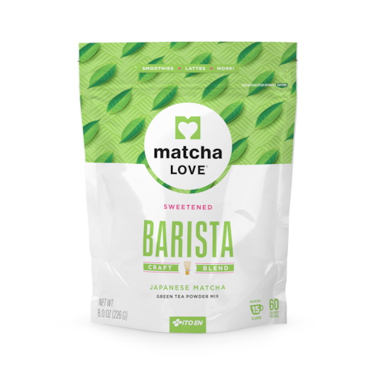 Matcha Love进口代理批发 Matcha Love 抹茶绿茶粉混合物，8 盎司，每箱 6 粒