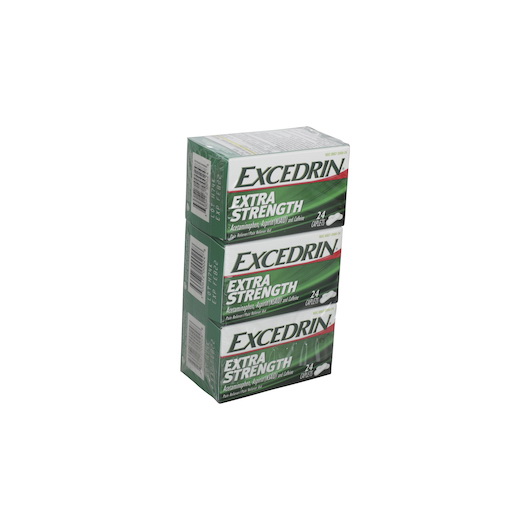 Excedrin进口代理批发 Excedrin 特强型，每包 24 粒，每盒 3 粒，每箱 8 粒