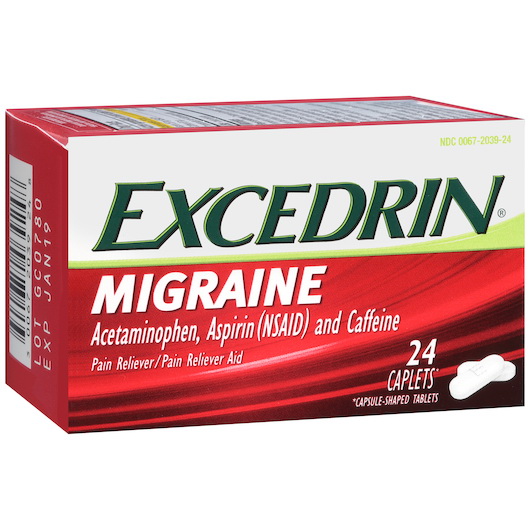 酷牌库|商品详情-Excedrin进口代理批发 Excedrin 偏头痛，每种 24 粒，每盒 3 粒，每箱 8 粒