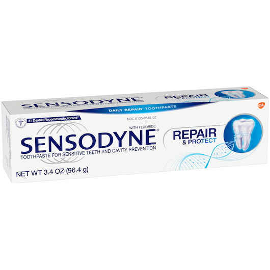 酷牌库|商品详情-Sensodyne进口代理批发 Sensodyne 修复和保护牙膏，3.4 盎司，每箱 2 支