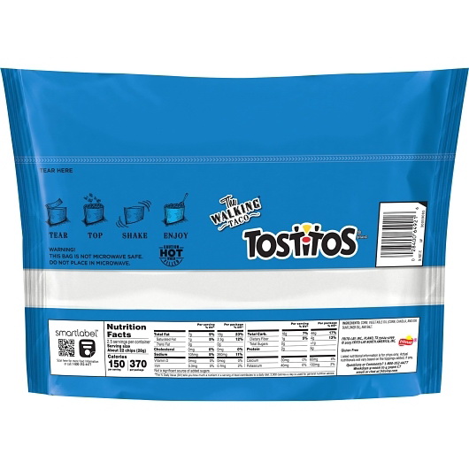 酷牌库|商品详情-Tostitos进口代理批发 Tostitos 一口大小步行玉米卷，2.5 盎司，每箱 18 粒