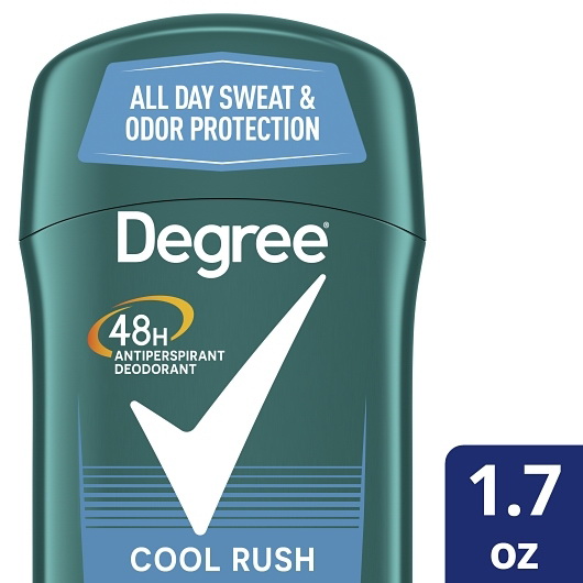 酷牌库|商品详情-Degree Men进口代理批发 Degree 男士 Cool Rush 48 小时止汗剂，1.7 液量盎司，每盒 6 件，每箱 2 件