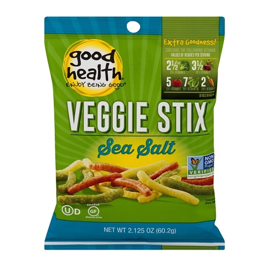 Good Health Natural进口代理批发 Good Health Natural Products Veggie Stix 2.125 盎司、2.13 盎司，每箱 10 件