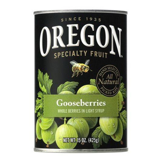 Oregon Fruit Product进口代理批发 俄勒冈州水果产品醋栗，15 盎司，每箱 8 个