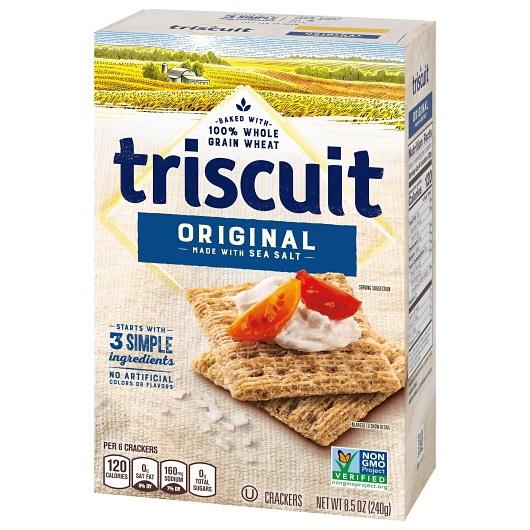 酷牌库|商品详情-Triscuit进口代理批发 Triscuit 原味饼干，8.5 盎司，每箱 12 块