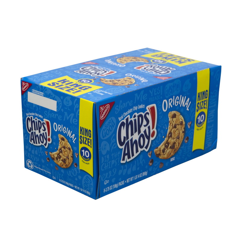 Chips Ahoy进口代理批发 Chips Ahoy Chips Ahoy 饼干，3.75 盎司，每盒 8 块，每箱 2 块