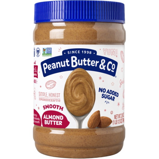 酷牌库|商品详情-Peanut Butter & Co进口代理批发 Peanut Butter & Co 无糖添加，全天然杏仁酱，28 盎司，每箱 6 件