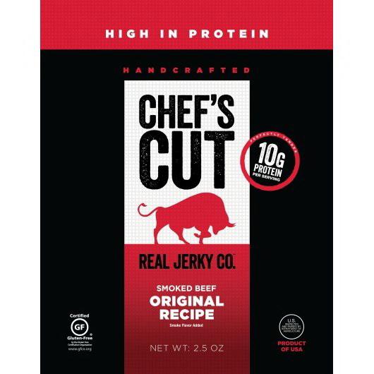 酷牌库|商品详情-Chef'S Cut Real Jerky进口代理批发 Chef's Cut Real Jerky Co. 熏牛肉原味配方，2.5 盎司，每箱 8 块