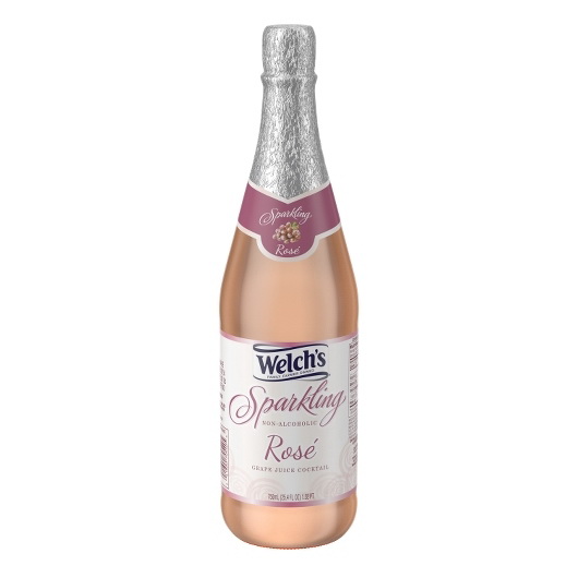 Welch's进口代理批发 Welch's Sparkling Rose，25.4 液量盎司，每箱 12 件